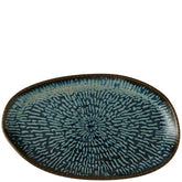 Churchill Envisage Cascade Sapphire Blue Organic Oblong Platter 26x15cm (Pack of 6)